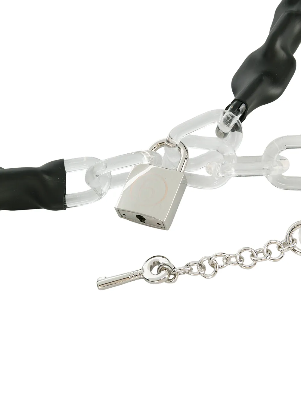  Mm6 Maison Margiela Wrapped Chain Belt - Black 