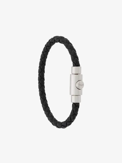 Ferragamo brazalete con diseño entretejido