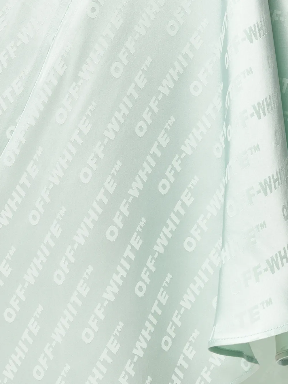 Off-White jurk met monogram print Groen