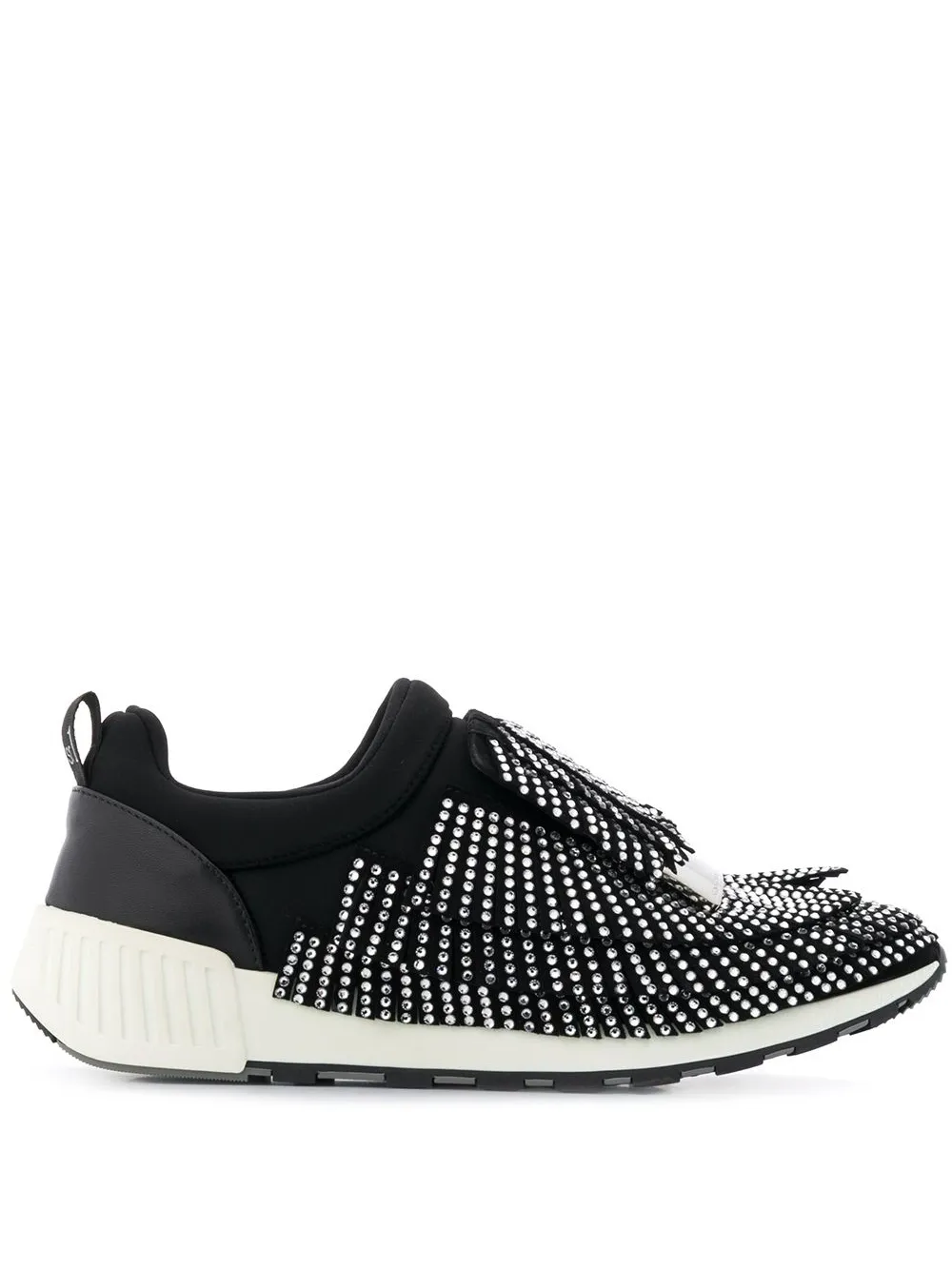 Sergio Rossi SR1 Loafer mit Kristallen - Schwarz