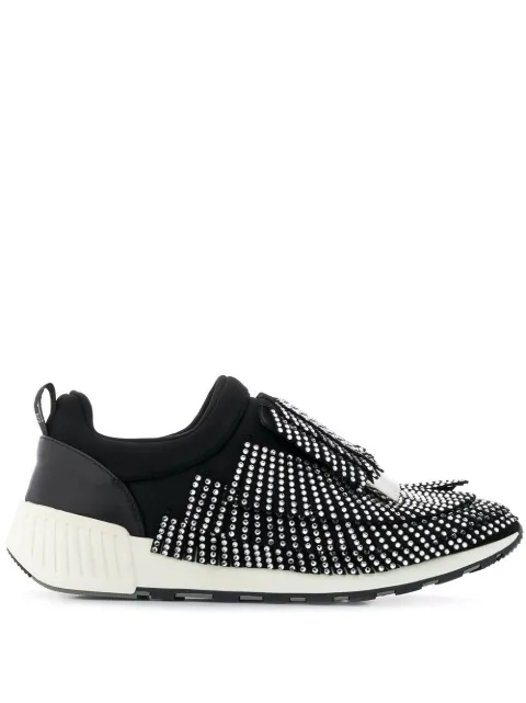 Sergio Rossi mocassins Sr1 à ornements en cristal et franges