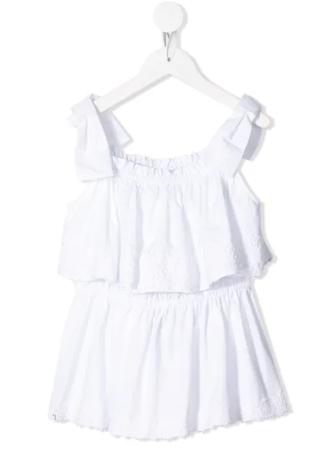Dolce & Gabbana Kids sleeveless ruffle top