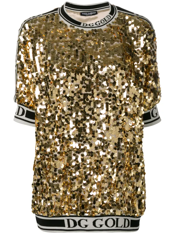 gold sequin t shirt