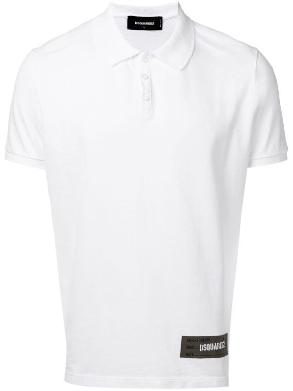 dsquared patch polo shirt