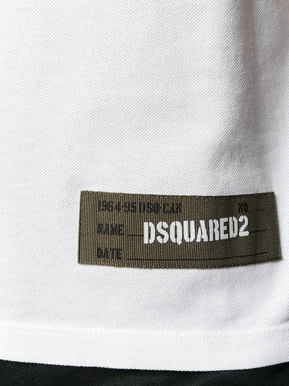фото Dsquared2 рубашка-поло с нашивкой-логотипом