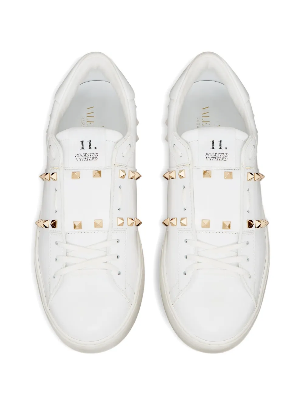Valentino Garavani Rockstud Untitled leren sneakers Wit