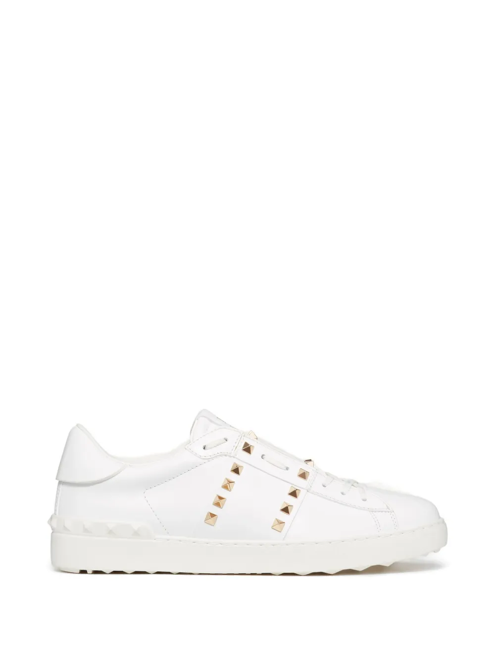 Valentino Garavani Rockstud Untitled leren sneakers Wit
