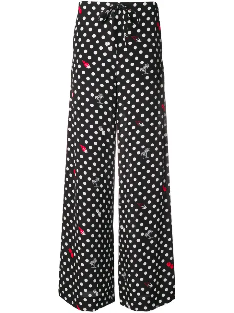 McQ Swallow polka dot trousers