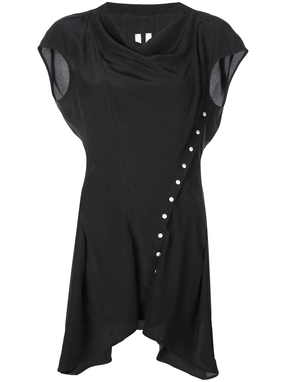 Shop Rick Owens Stud Embellished Top In Black