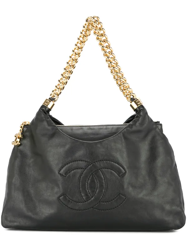 Chanel Pre-owned Chain Shoulder Bag in Black