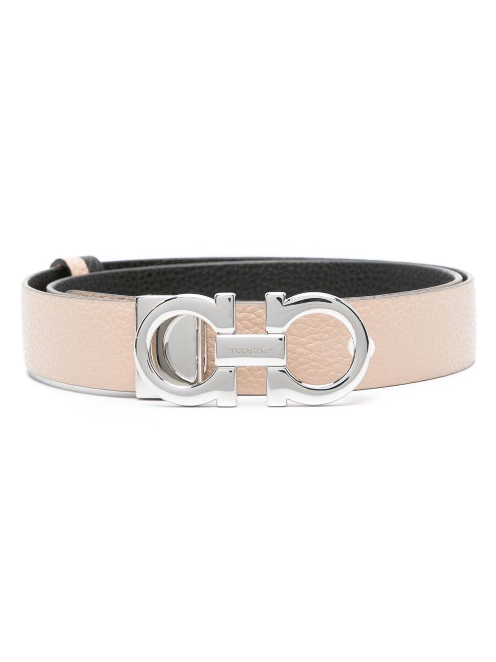 Ferragamo double Gancini belt - Neutrals