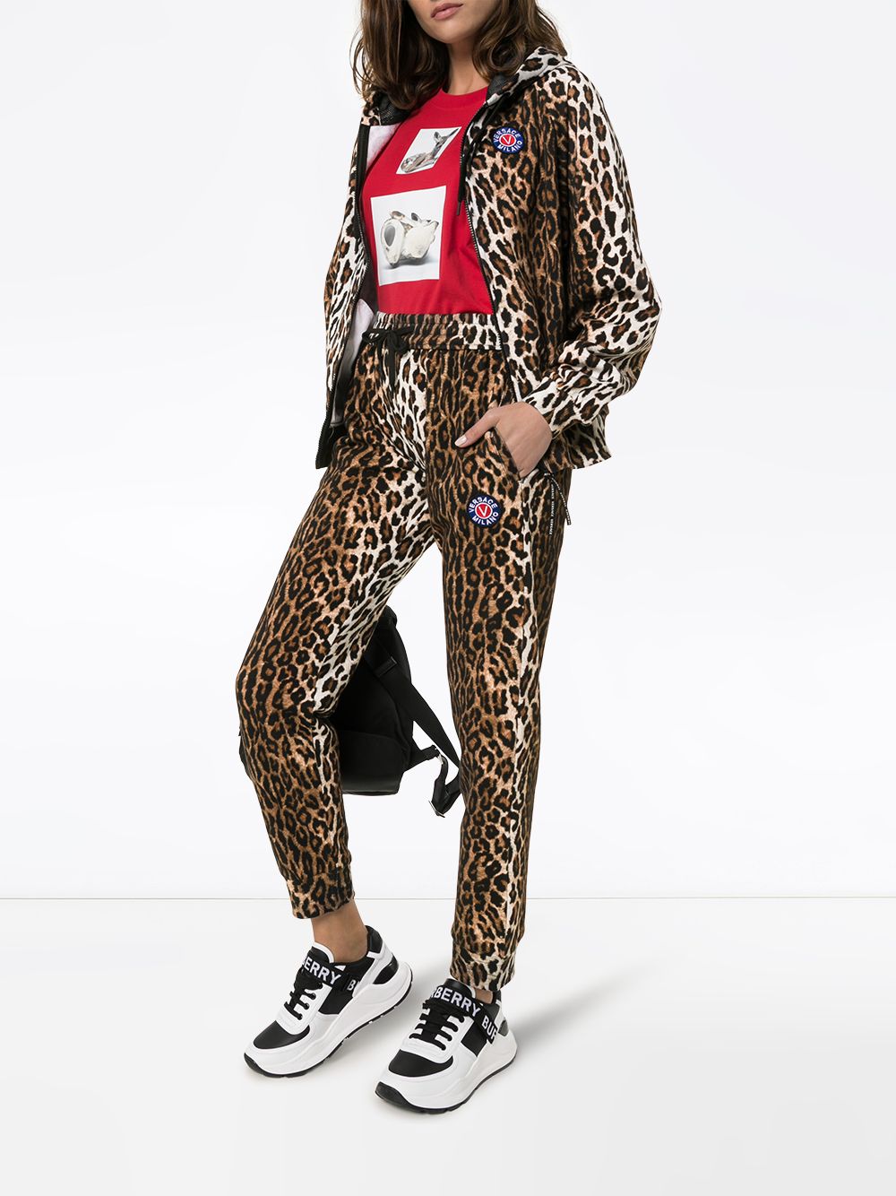 фото Versace худи с леопардовым принтом