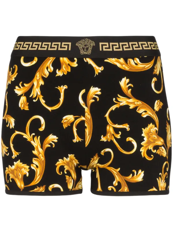 blasone barocco print swim trunks