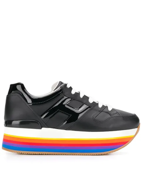 Hogan rainbow platform sole sneakers