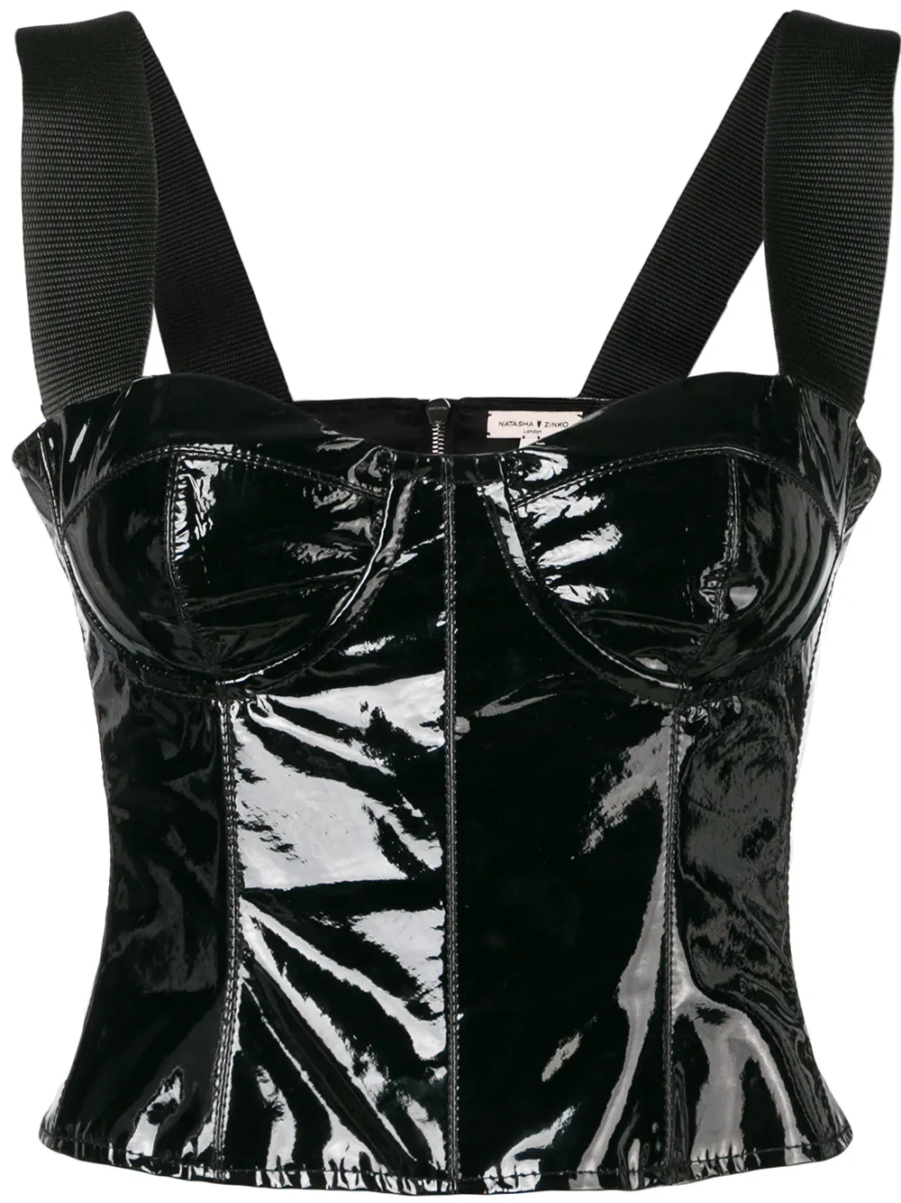 patent leather bustier