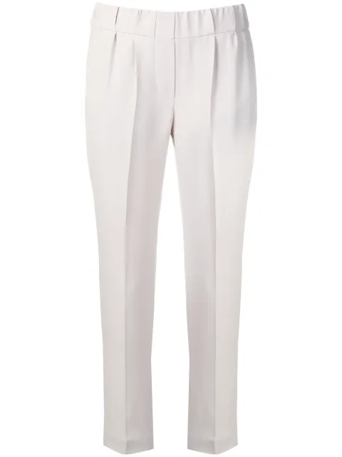 Brunello Cucinelli tapered elasticated trousers