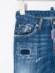 Dsquared2 Kids جينز ضيق بتأثير مهترئ