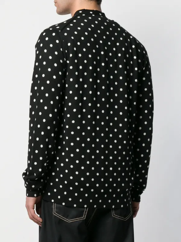 Comme Des Garçons Play Polka Dot Heart Logo Cardigan - Farfetch