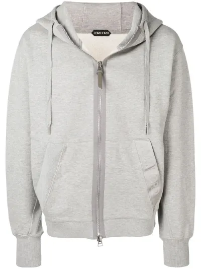 TOM FORD zip-up hoodie grey | MODES