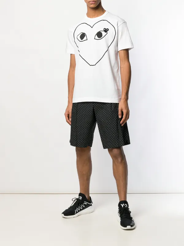 Comme Des Garçons Play Large Heart Logo T-shirt - Farfetch