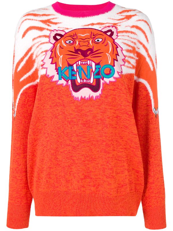 orange kenzo sweater