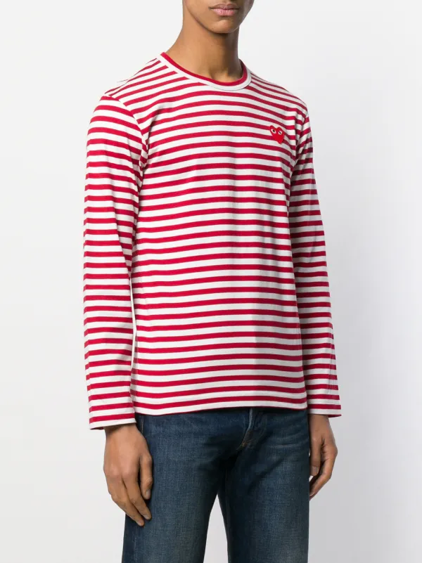 Red striped sweatshirt Clearance