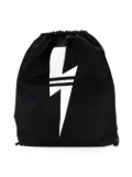 Neil Barrett Kids lightning bolt backpack - Black