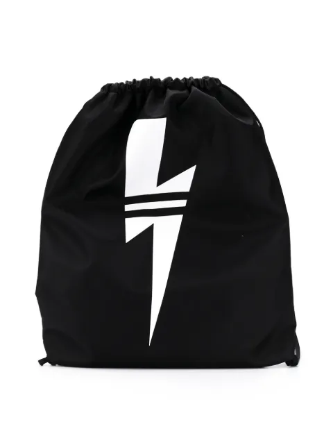 Neil Barrett Kids lightning bolt backpack