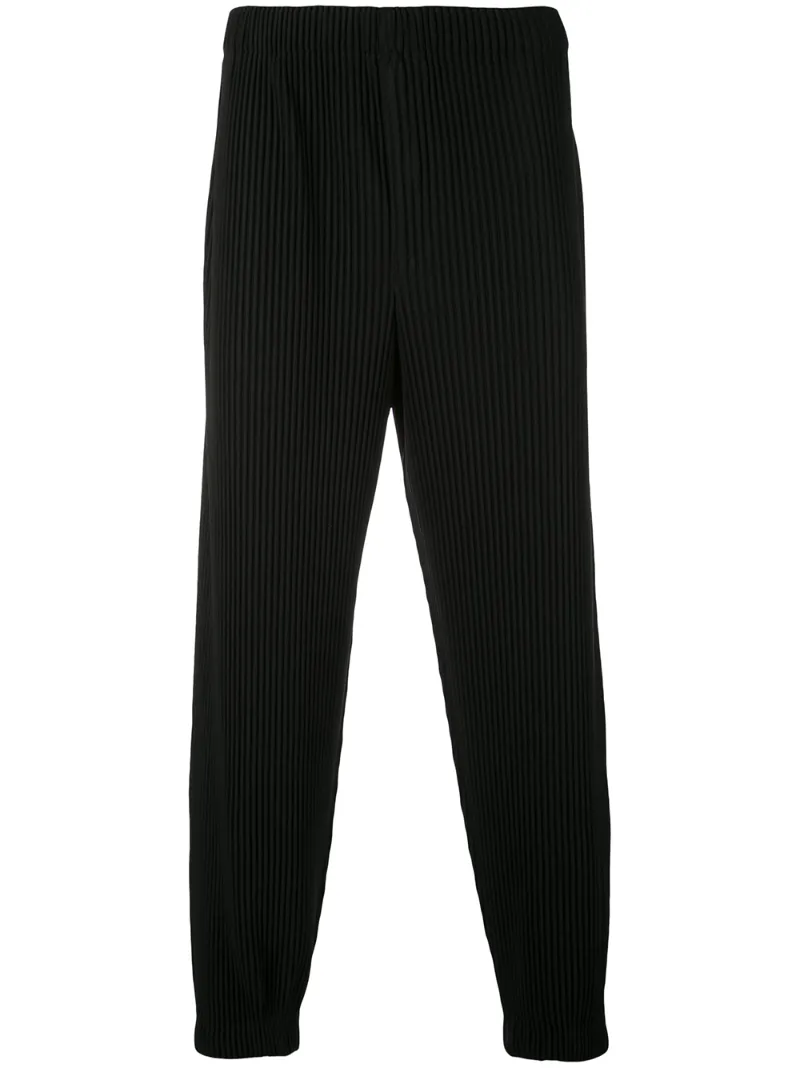 Homme Plissé Issey Miyake зауженные плиссированные брюки