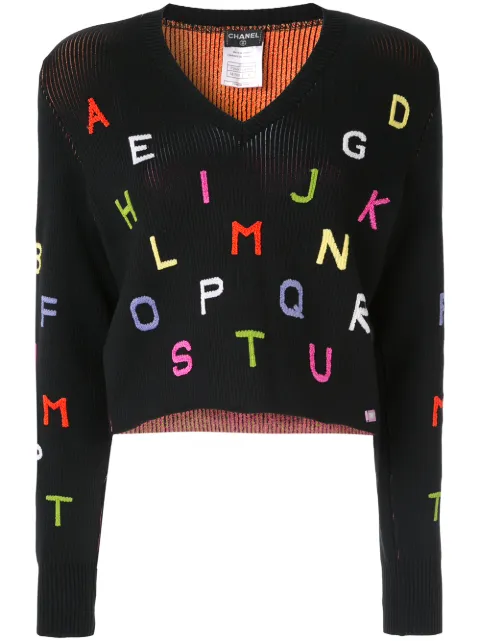 CHANEL Pre-Owned top manga larga