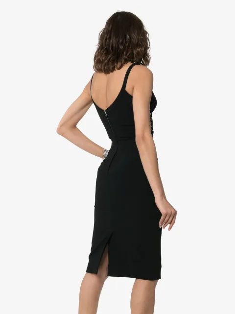 DOLCE & GABBANA DOLCE & GABBANA STRETCH CADY BUSTIER DRESS - BLACK