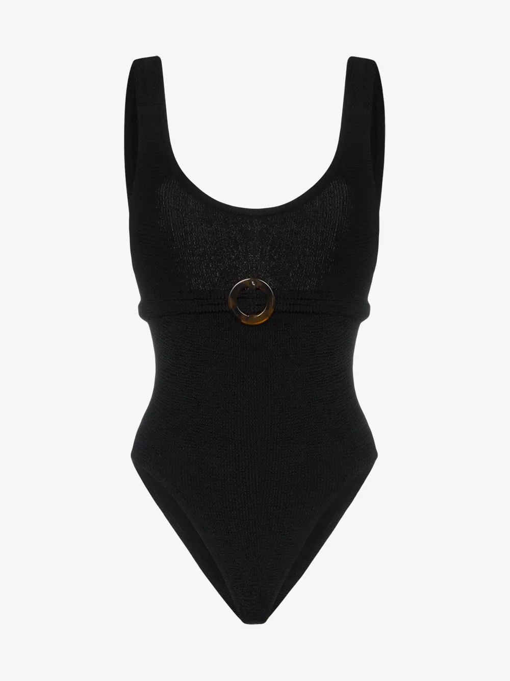 Hunza G HUNZA G SOLITAIRE SEERSUCKER BELTED SWIMSUIT
