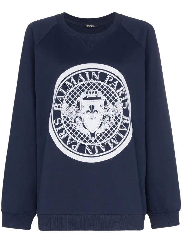 balmain coin sweatshirt