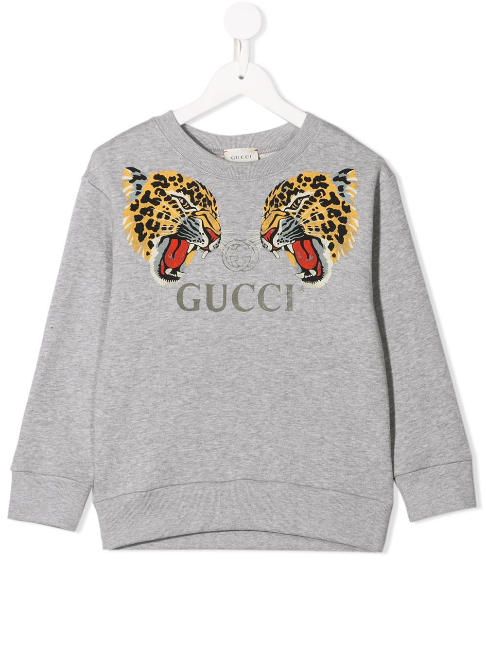 фото Gucci kids толстовка с леопардовым принтом