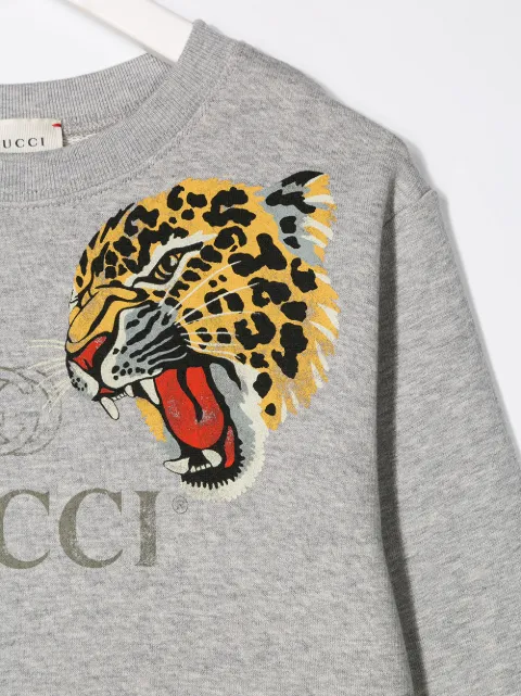 gucci children's sweatshirt with leopards