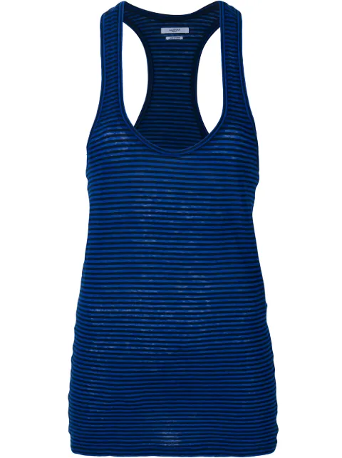 Click to view more detailed imagery on our partner's website Isabel Marant Étoile Avien Striped Linen-cotton Blend Tank Top In Blue