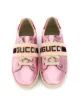 Gucci Kids حذاء رياضي آيس بخطوط غوتشي