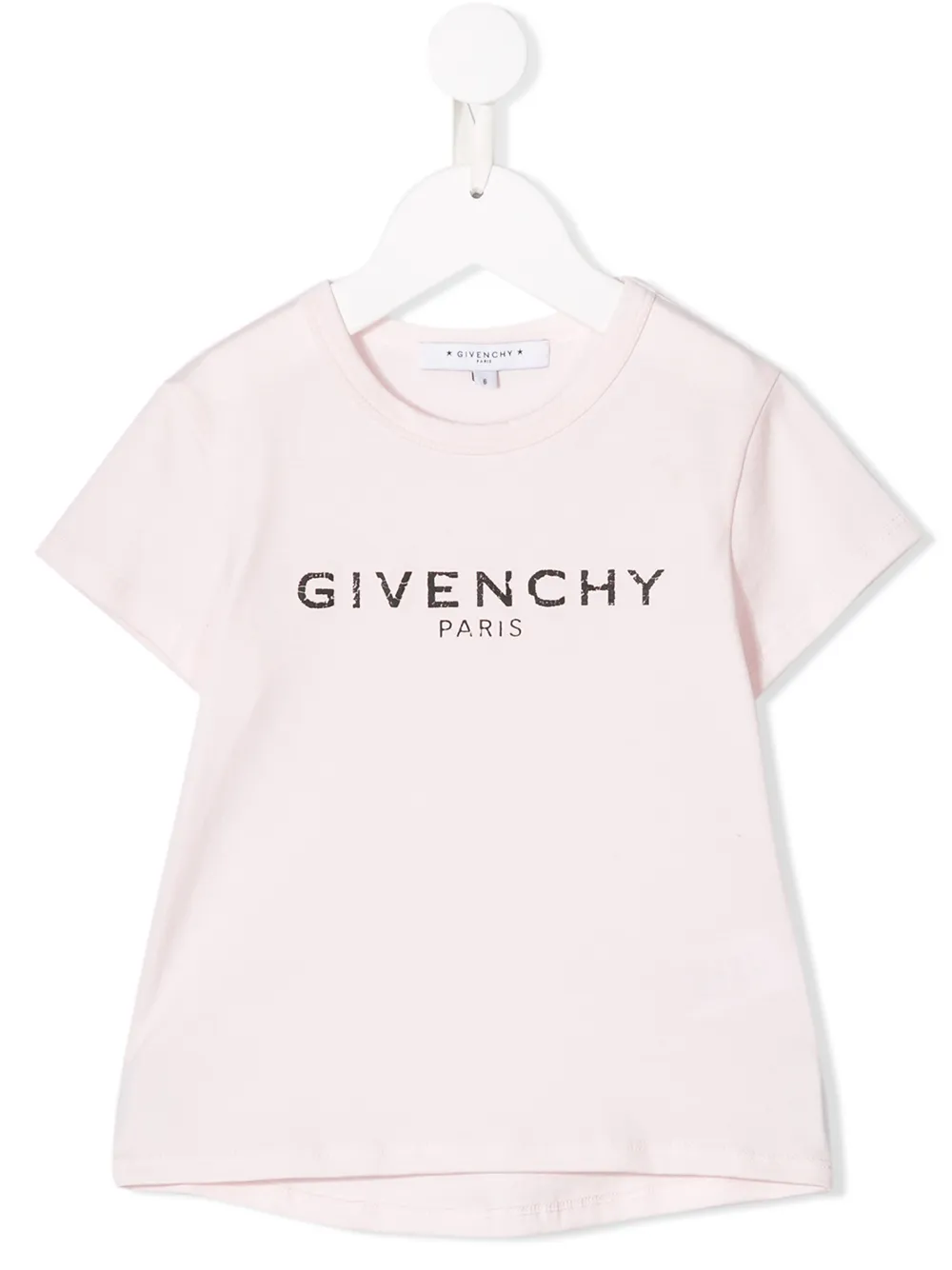 t-shirt à logo à effet usé