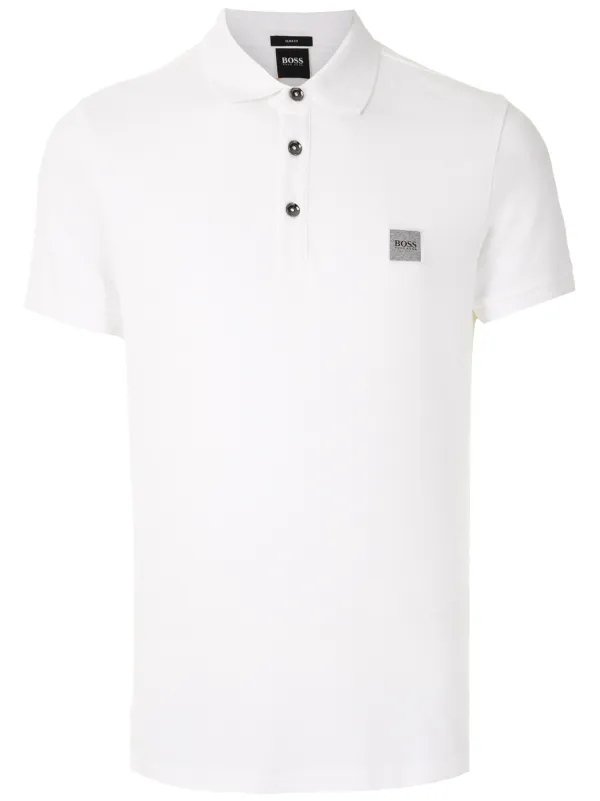 boss polo white