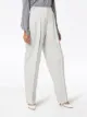 Stella McCartney wide leg pleated linen blend trousers