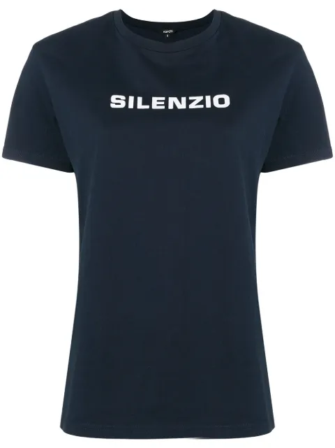 ASPESI playera Silenzio estampada