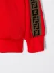 Fendi Kids سترة بسحاب وخطوط جانبية