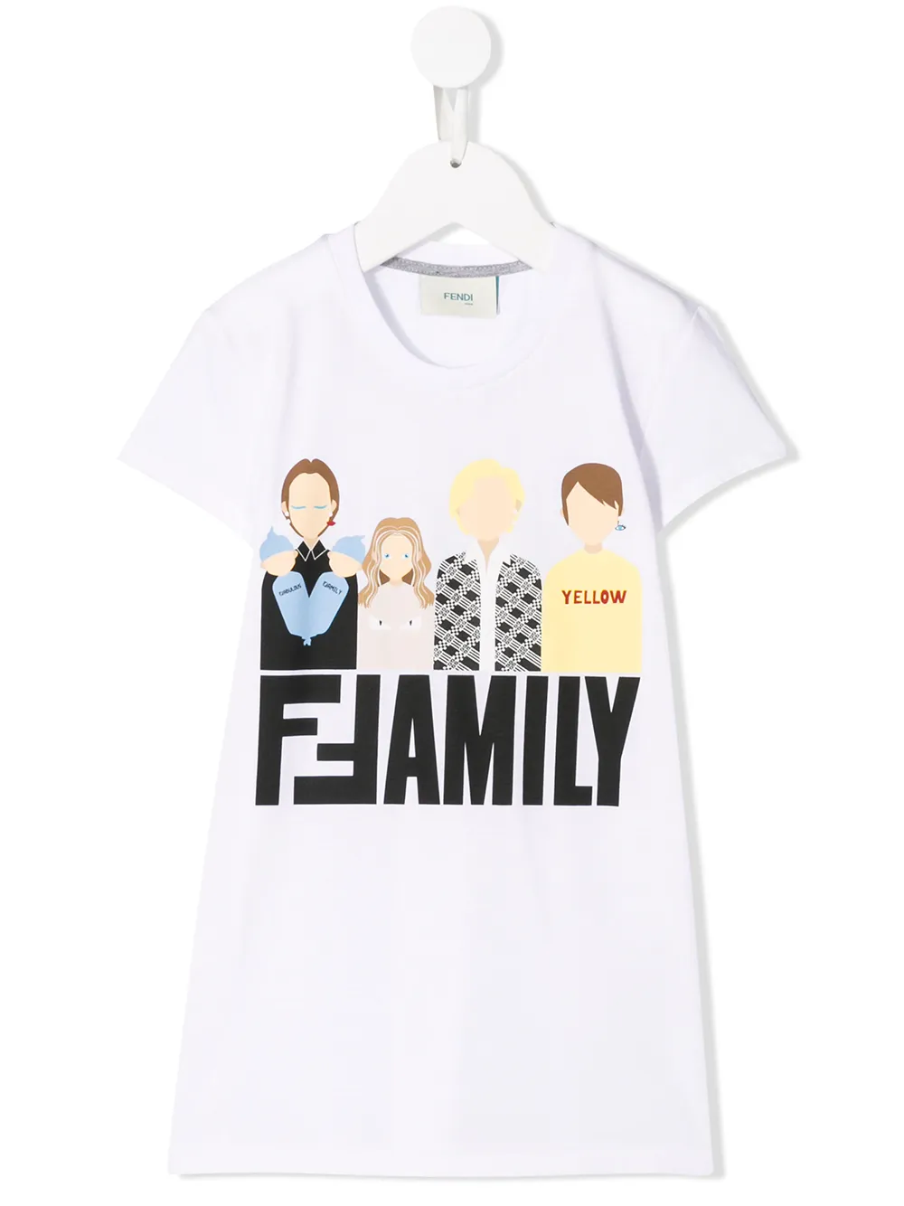 Fendi Kids футболка 'FF Family' Fendi Kids футболка 'FF Family'