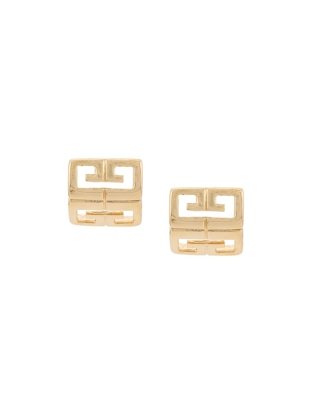 Givenchy Pre-Owned 1980s 18kt Gold Plated Brass Logo Earrings - Farfetch