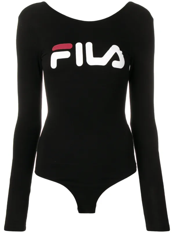 white fila bodysuit