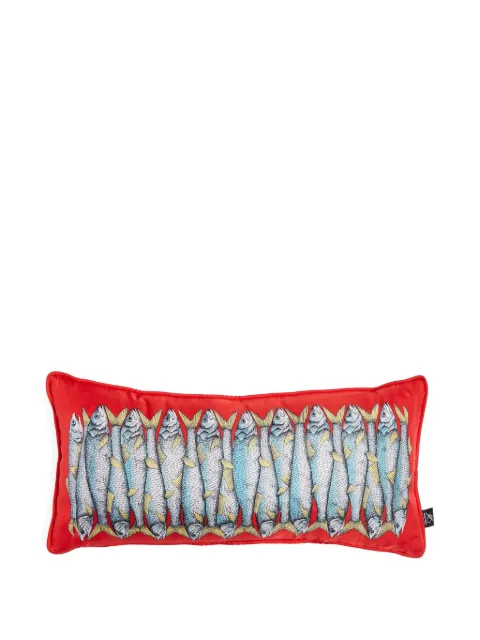 Fornasetti Sardine silk cushion