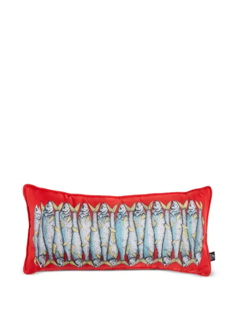 Fornasetti Sardine silk cushion