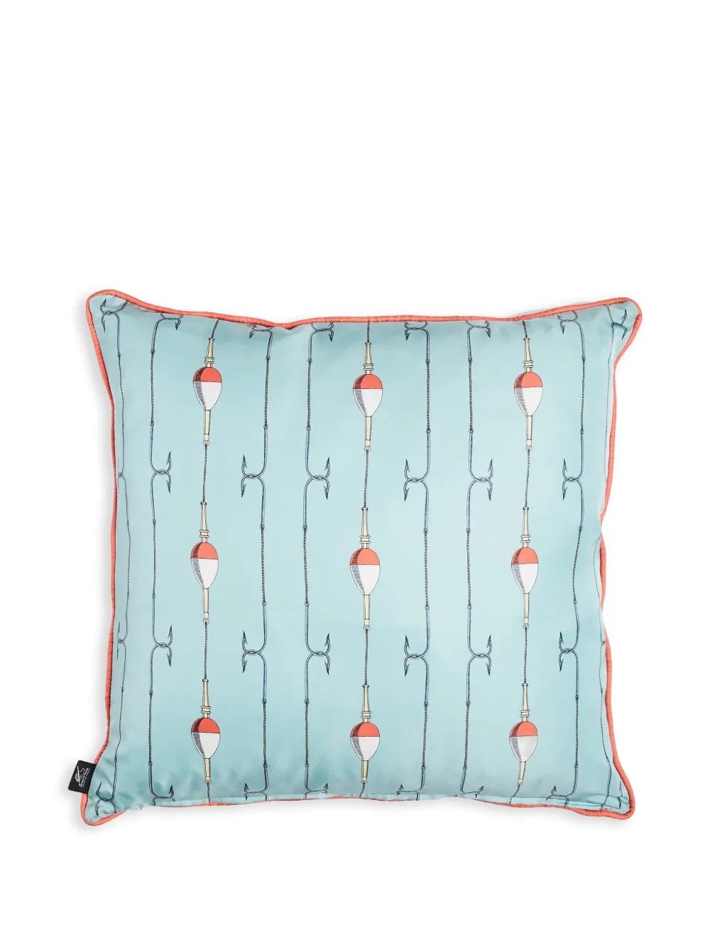 Fornasetti set of two Grande Pesce silk cushions | Cushions | Image 2