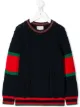 الصورة 1 من Gucci Kids كنزة منسوجة بحياكة التبديل وشبك