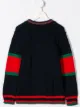 الصورة 2 من Gucci Kids كنزة منسوجة بحياكة التبديل وشبك